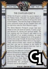 The Chaplain Edict II